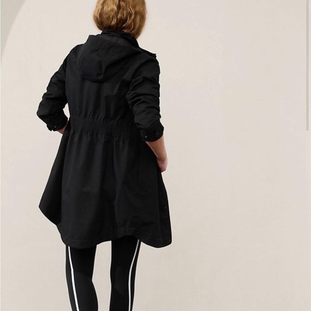 Athleta RainOut Sutro Trench in Black - Picture 3 of 8